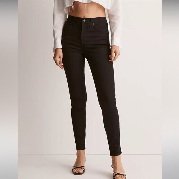 WOMEN’S MADEWELL 10” HIGH-RISE SKINNY JEANS SIZE 27 - Picture 1 of 9